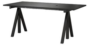 STRING Polohovací pracovný stôl Works, Black 160 x 78 cm