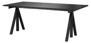 STRING Polohovací pracovný stôl Works, Black 180 x 90 cm