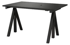 STRING Polohovací pracovný stôl Works, Black 120 x 78 cm