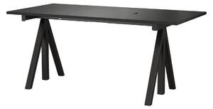 STRING Pracovný stôl Works, Black 160 x 78 cm