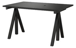STRING Pracovný stôl Works, Black 120 x 78 cm