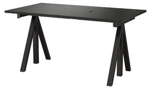 STRING Pracovný stôl Works, Black 140 x 78 cm