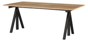 STRING Pracovný stôl Works, Black / Oak 180 x 90 cm