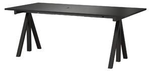 STRING Pracovný stôl Works, Black 180 x 90 cm