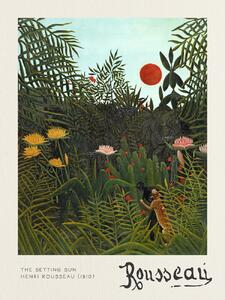 Umelecká tlač The Setting Sun - Henri Rousseau, (30 x 40 cm)