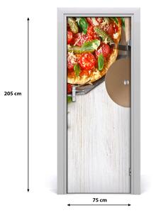 Fototapeta na dvere do domu samolepiace pizza 75x205 cm