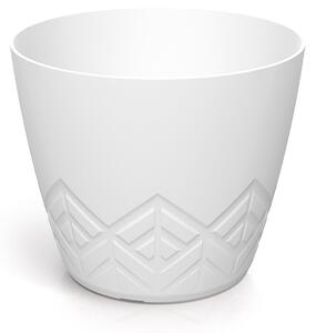 Prosperplast Kvetináč Areca biely, variant 29,5 cm