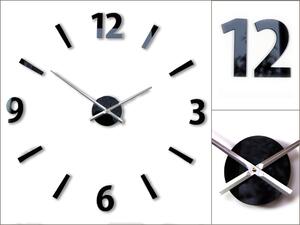 Moderné nástenné hodiny KLAUS BLACK HMCNH061-black (nalepovacie hodiny na stenu)