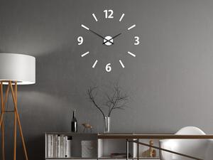 Moderné nástenné hodiny KLAUS WHITE HMCNH061-white (nalepovacie hodiny na stenu)