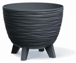 Prosperplast Kvetináč FURA I antracitový, variant 23,6 cm