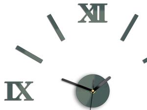 Moderné nástenné hodiny NUMBER gray (nalepovacie hodiny na stenu)