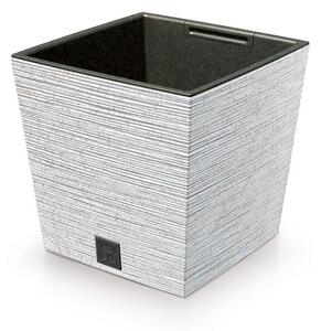 Prosperplast Kvetináč FUSU ECO III biely, variant 24 cm