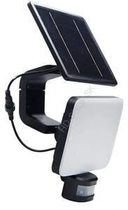 LED čierne vonkajšie solárne svietidlo so senzorom 12W /1200lm / 3000K - 4100K - 6500K (LS022)