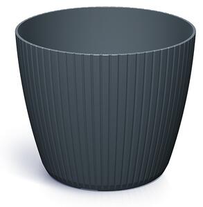 Prosperplast Kvetináč LAMIE antracit, variant 19,8 cm