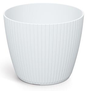 Prosperplast Kvetináč LAMIE biely, variant 29,5 cm