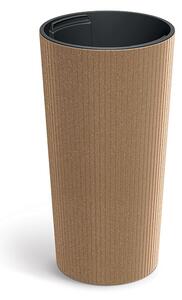 Prosperplast Kvetináč Lamie Slim Eco Drevený prírodný, variant 30 cm