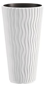Prosperplast Kvetináč Long Sandy biely, variant 34,9 cm