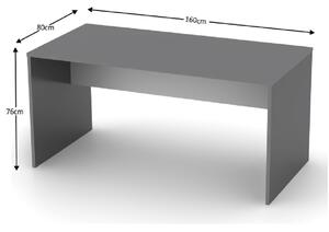 TEMPO Písací stôl, grafit/biela, RIOMA NEW TYP 16