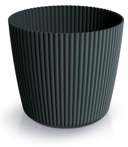 Prosperplast Kvetináč MILLA ROND uhoľný, variant 39 cm