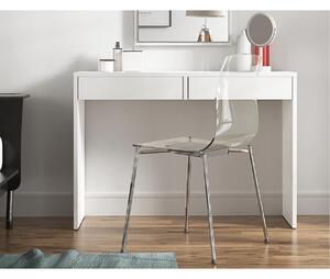 TEMPO Toaletný stolík / písací stôl, biela, VIOLET