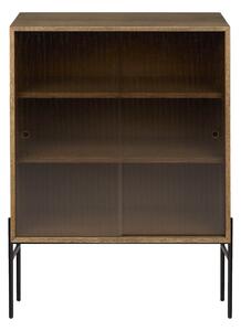 NORTHERN Skrinka Hifive Glass Cabinet, Smoked Oak 75 cm / podstavec 28 cm