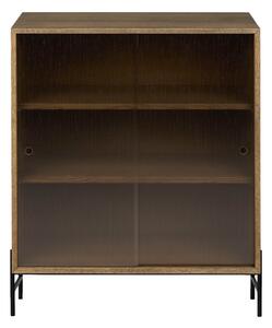 NORTHERN Skrinka Hifive Glass Cabinet, Smoked Oak 75 cm / podstavec 15 cm