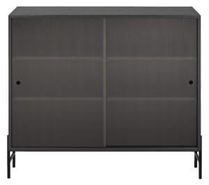 NORTHERN Skrinka Hifive Glass Cabinet, Black Oak 100 cm / podstavec 15 cm
