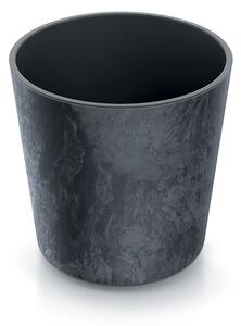 Prosperplast Kvetináč NURBI zaoblený betónový efekt antracit, variant 30 cm