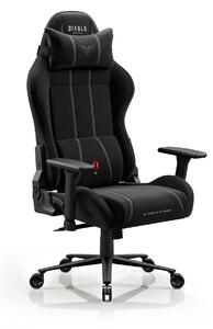 Látková herná stolička čierna Diablo X-One 2.0 Burned Black Normal