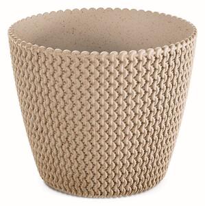 Prosperplast Kvetináč PLOWY ECO prírodná hnedá, variant 13 cm
