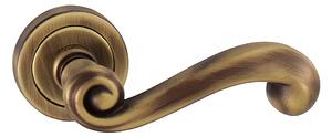 Dverové kovanie MP Carla - R 738 (OGS - Bronz česaný matný), kľučka-kľučka, Otvor pre obyčajný kľúč BB, MP OGS (bronz česaný mat)