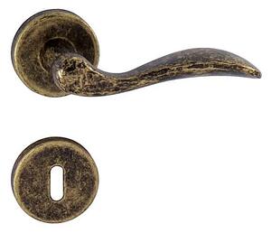 Dverové kovanie MP Lea R 1948 (OBA - Antik bronz), kľučka-kľučka, Otvor na cylindrickú vložku PZ, MP OBA (antik bronz)