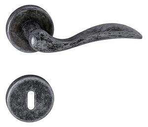 Dverové kovanie MP Lea R 1948 (OGA - Antik šedá ), kľučka pravá-guľa, Otvor na cylindrickú vložku PZ, MP OGA (antik šedá)