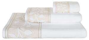 SCAN QUILT Bavlnený s ľanom PURA - uteráky, osušky bežová Bavlna/modal 30x50 cm