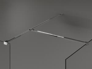 Mexen Kioto, sprchový kút typ Walk-In 70 x 70 cm, 8mm číre sklo, chrómový profil, 800-070-202-01-00-070