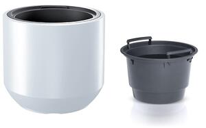 Prosperplast Kvetináč s vložkou HEOSO biely, variant 29,8 cm