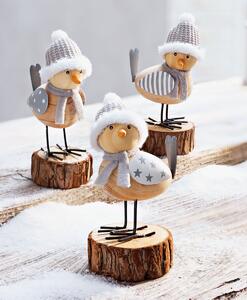 Weltbild Zimná dekorácia vtákov, sada 3 ks