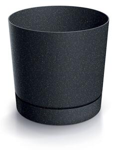 Prosperplast Kvetináč TUBOS P ECO DREVENÝ antracitový matný, variant 14,7 cm