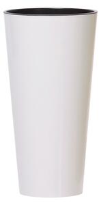 Prosperplast Kvetináč Tubus Slimmer biely lesklý, variant 20 cm