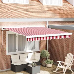 Maison Exclusive – Manuálna markíza, 3 x 2,5 m, červeno-biele pruhy