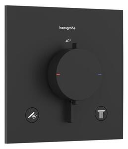 Sprchová a vaňová batéria Hansgrohe Ecostat Comfort E bez podomietkového telesa matná čierna 33711670