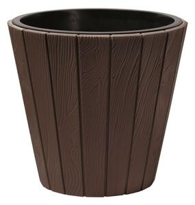 Prosperplast Kvetináč z dosiek Wood hnedý, variant 29,9 cm