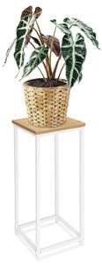 TZB Kvetinový stojan Loft Arben 60 cm biely/dub Craft