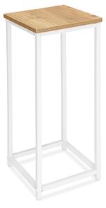 TZB Kvetinový stojan Loft Arben 60 cm biely/dub Craft