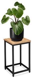 TZB Kvetinový stojan Loft Arben 40 cm čierny/dub Craft