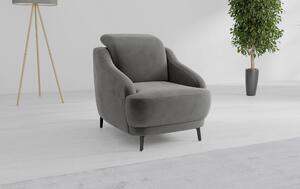 KRESLO, textil, sivá Sit & More - Online Only obývacie izby, Online Only