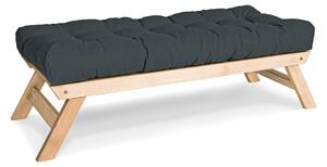 MarLiving Lavica BREEZIO 01 140 cm z masívu/grafitovo sivá