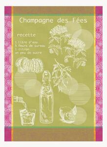 Žakárové kuchynské utierky Champagne Des Fees Mousse, 4 ks