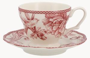 Porcelánová šálka na čaj's podšálkou Primrose
