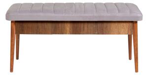 Kalune Design Lavica VINA I s úložným priestorom 110 cm orech/šedá